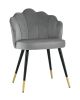 Стул Камилла велюр серый