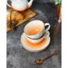 Чайная пара 240 мл d 10 см h5 см оранжевая фарфор "The Sun Eco" P.L. Proff Cuisine [1]