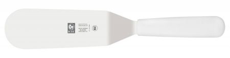 Лопатка 28 см. изогнутая раб. часть 12*5 см. нерж. с пластик. ручкой белая Icel /1/6/