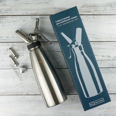Сифон (кремер) для взбивания сливок 1 л (до +70°C) нерж. GASTRO INOX THERMO P.L. Proff Cuisine