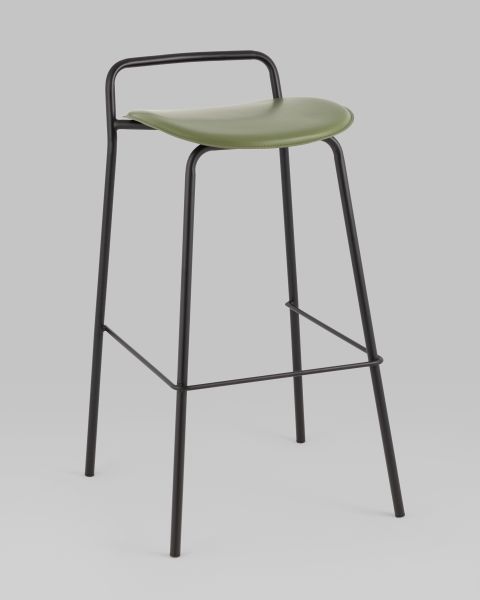 Стул барный Mantis экокожа зеленый