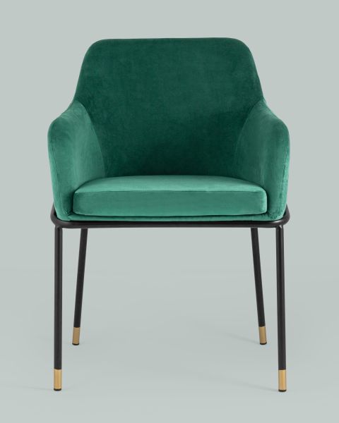 Стул Сандра велюр изумрудный