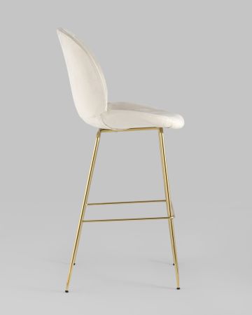 Стул барный Beetle со спинкой бежевый