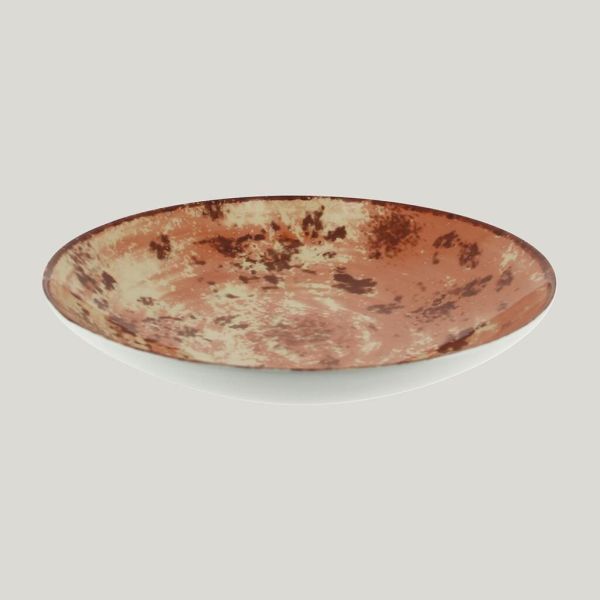 Тарелка RAK Porcelain Peppery Coupe круглая глубокая 1,9 л, 30 см, красный цвет
