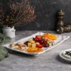 Блюдо прямоугольное 34*20 см h3 см Crumpled Style белое фарфор P.L. Proff Cuisine [3]