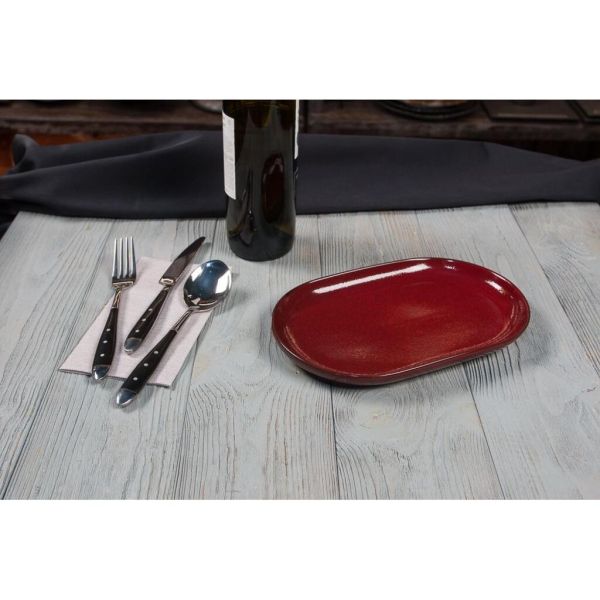 Блюдо овальное 25*16*2,4 см Evolution Dark Red P.L. Proff Cuisine [1]