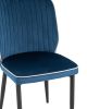 Стул Лоренс NEW велюр синий