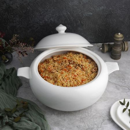 Супница 7 л d 25,5 см h25 см белая фарфор P.L. Proff Cuisine [1]