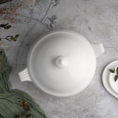 Супница 3 л d 25 см h22 см белая фарфор P.L. Proff Cuisine [1]