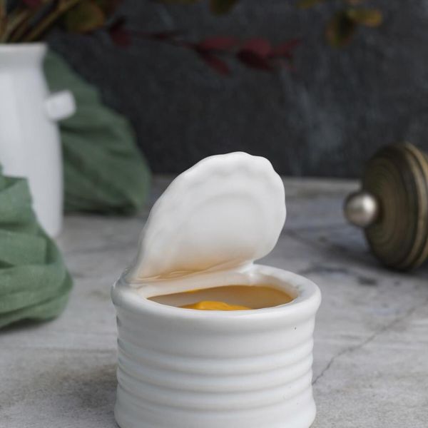 Соусник  40 мл d 4,8 см h3,3 см "Консервная банка" круглый белый фарфор P.L. Proff Cuisine [6]