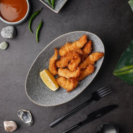 Салатник 410 мл 22,7*14,5 см h6,8 см Side Up Stone Untouched Taiga P.L. [1]