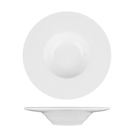 Тарелка глубокая 250 мл d 24 см h5 см для пасты, для супа белая фарфор P.L. Proff Cuisine [3]