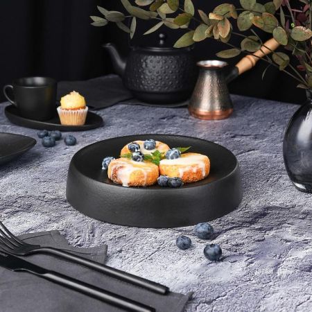 Блюдо круглое d 20 см h4 см Smooth Black Raw Stellar P.L. Proff Cuisine [4]