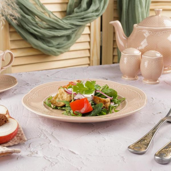 Тарелка d 23 см h2,3 см Aristocrat Peach Tea Noble [6]