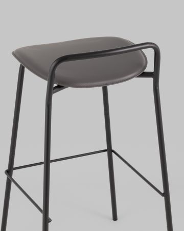 Стул барный Mantis экокожа темно-серый