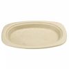 Тарелка овальная Bionic 32*25,5*2,1см, натуральный цвет, 50 шт, сахарный тростник, Garci