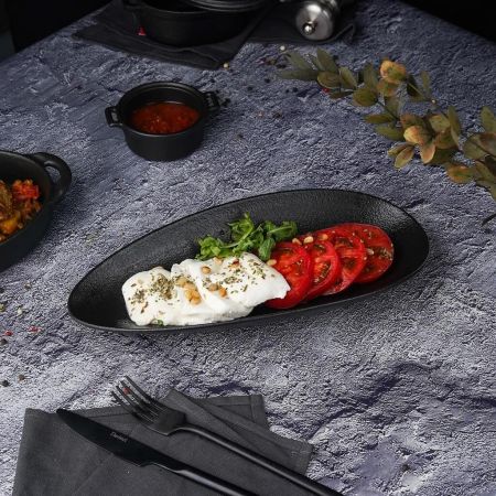 Блюдо овальное 30*14 см Smooth Black Raw Stellar P.L. Proff Cuisine [1]