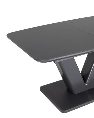 Стол обеденный Вильнюс раскладной 160-200*90 серый