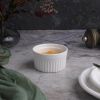 Соусник  75 мл 6,7 см h4 см круглый Рамекин рельефный белый фарфор P.L. Proff Cuisine [6]