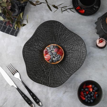 Тарелка d 26 см h4,7 см Wave Up Black Raw Wood P.L. Proff Cuisine [3]