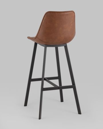 Стул барный TEXAS экокожа коричневый