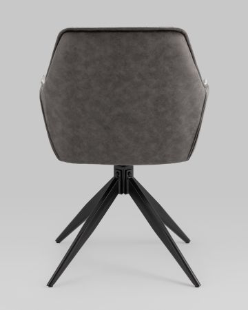 Стул обеденный Alba серый спинка экокожа