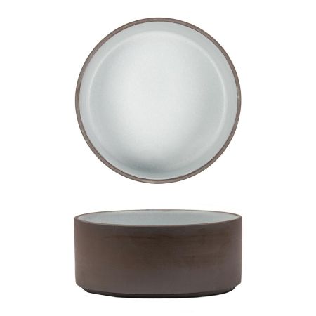 Салатник 600 мл d 13,8 cм h6 cм White Matt New Brown Taiga P.L. [4]