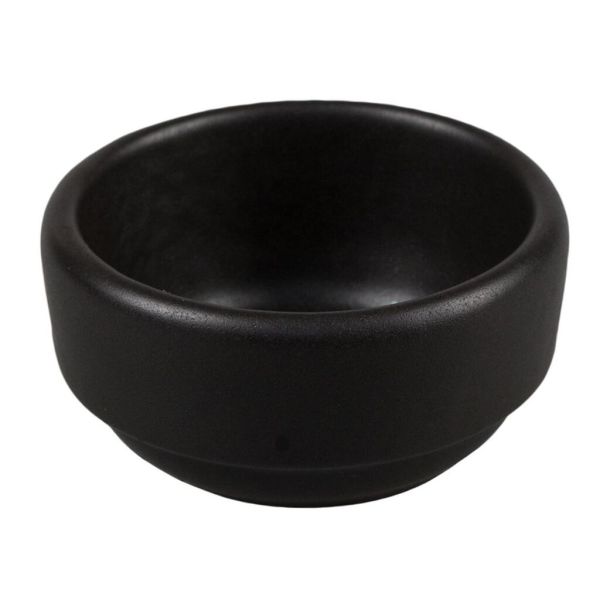 Соусник 50 мл d 6,7 см h3,4 см круглый Smooth Black Raw Stellar P.L. Proff Cuisine [10]