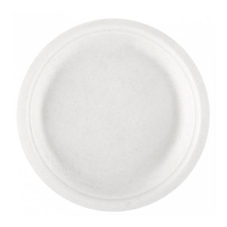Тарелка Bionic 18*1,8 см, белая, 50 шт, сахарный тростник, Garcia de PouИспания