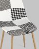 Стул Валенсия пэчворк черно-белый
