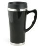 Термокружка  0.4 л черная, металл и пластик