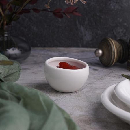 Соусник  35 мл d 5,3 см h3,5/3 см круглый белый фарфор P.L. Proff Cuisine [20]