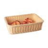 Корзина для хлеба и выкладки 37,5*28,8 см h9 см плетеная ротанг бежевая SUNNEX