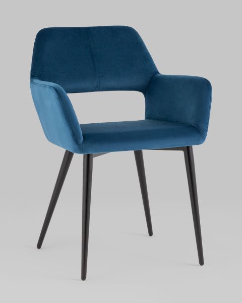 Стул Денди велюр синий