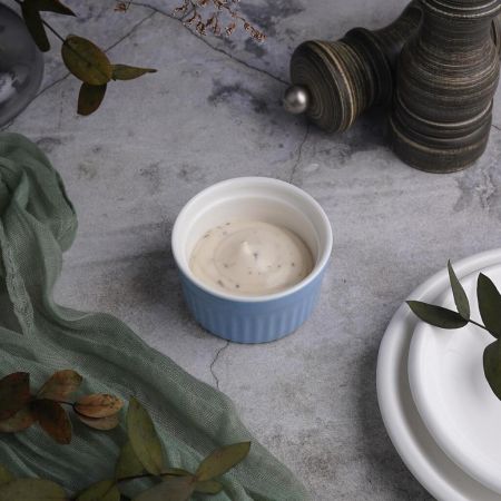 Соусник  80 мл 6,5 см Рамекин круглый голубой фарфор P.L. Proff Cuisine [10]