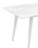 Стол обеденный Ричмонд 120*80 белый стеклянный