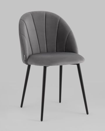 Стул Логан NEW велюр серый