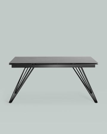 Стол обеденный Пандора раскладной 160-240*90 керамика темная