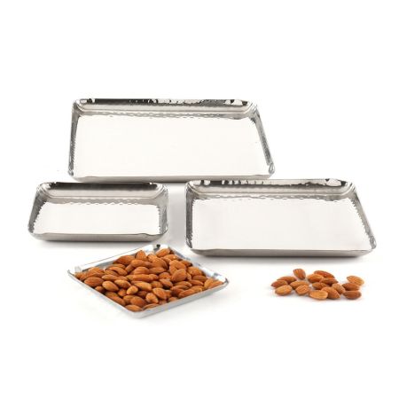 Блюдо квадратное 13*13 см h1,5 см (поднос) Dents нерж. P.L. P.L. Hotelware