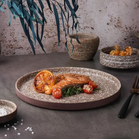 Тарелка с бортом 26*1,8 см Brown Untouched Taiga P.L. Proff Cuisine [4]