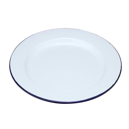 Тарелка d 26 см h2,3 см Blue Rim эмалированая сталь SUNNEX [1]