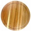 Доска для подачи 28*2 см круглая с выемкой, акация, P.L. Proff Cuisine