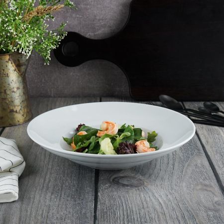 Тарелка глубокая 300 мл d 27,2 см h5,5 см белая фарфор Glory Eco P.L. Proff Cuisine [6]