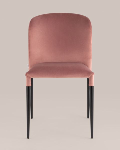 Стул Лори велюр пыльно-розовый