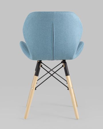 Стул Бон рогожка голубой