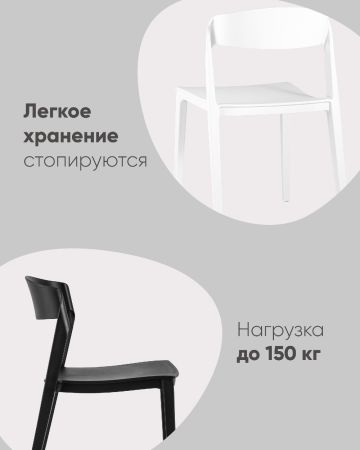 Стул Moris пластик белый