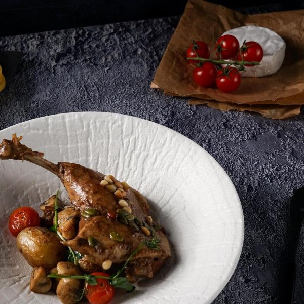 Салатник 1300 мл d 25 см h6,8 cм White Raw Wood P.L. Proff Cuisine [3]