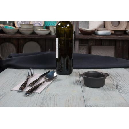 Соусник 125 мл 10,7*8,5 см h4 см Smooth Black Raw Stellar P.L. Proff Cuisine [6]