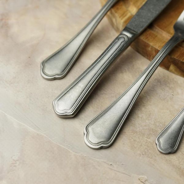 Нож столовый 23 см матовый серый цвет Vintage Style Noble [12]