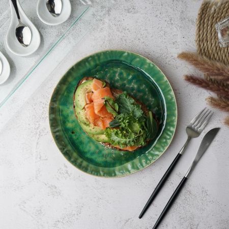 Тарелка с бортом d 22 см h2,7 см Green Frutti di Mare P.L. [1]